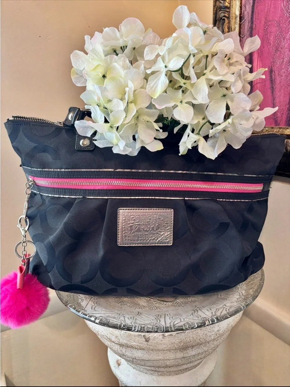Coach black signature